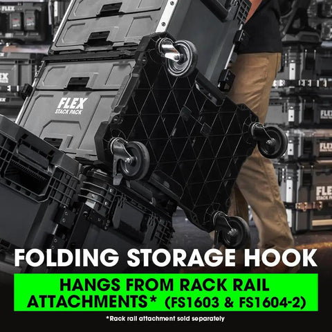Stackable Tool Storage Dolly System With Quick Connect Latches, 250 Pound Load Capacity in use on workshop floor