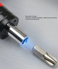 Fabater T Handle Preset Torque Wrench Tool With 6Nm Click Ratchet Driver showing magnetized bit insertion.