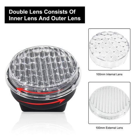Industrial 100mm Traffic Light Signal With Red Green Stop And Go LED DC 9 To 36V Waterproof IP65 PC Housing Cobweb Lens Warning Light detail