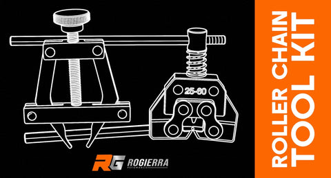 All In One Roller Chain Tool Kit With Puller, Holder And Breaker Cutter For Bikes And Motorcycles illustration