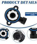 Close-up of Two Pack Idle Air Control Valve IAC And Throttle Position Sensor TPS For GM Vehicles Buick Cadillac Chevrolet Pontiac