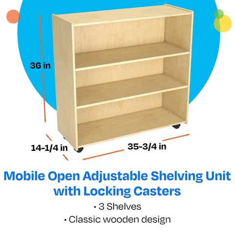 Slick Rolling Storage Rack With Adjustable Shelves And Heavy Duty Locking Casters Your Go To Setup For Classrooms Reading Nooks And Small Rooms Solid Mobile Organizer For Books And Gear