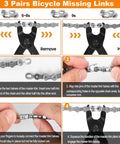 Instructions for using Pro Grade Bike Chain Repair Tools Kit with chain breaker and master link pliers for 6-12 speed chains.