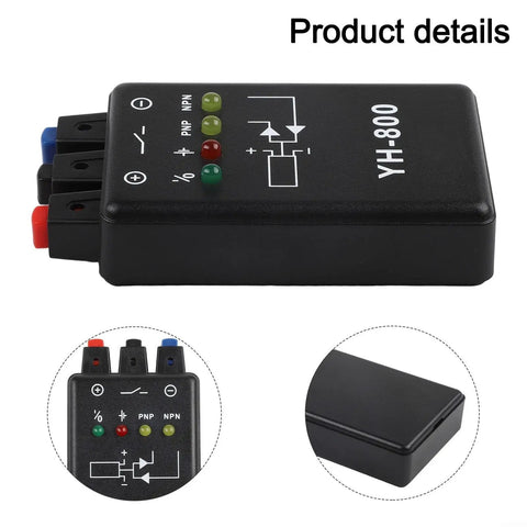 Battery Powered Proximity And Magnetic Sensor Tester With Photoelectric Compatibility Portable DC Sensor All In One Analyzer Tool showing connectors and indicators
