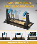 Heavy Base Circuit Board Holder With Two Handy Helping Hands And 360 Degree Rotation For Soldering And Electronics Repair