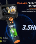 1080P HD Endoscope Camera with light highlighting 2000mAH battery capacity and 3.5hr usage time on screen