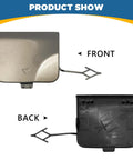 Front and back view of Rear Bumper Tow Hook Cover For X3 G01 G08 2018 2019 2020 White Right Passenger Side Replacement Towing Eye Cap