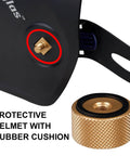 Dope Gold Aluminum Anodized Welding Hood Fasteners Set for Pipeliner Style Helmets Replacement Headgear Hardware Close-up View