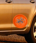 Pocket Sized Durable Quality Stainless Steel Screw Organizer Bowl Tool Tray Storage Container For Auto Parts Holder Portable Dish Grab And Go Perfect For Workshop Garage And Home Improvement With 10 Cm Diameter, orange bowl on car door