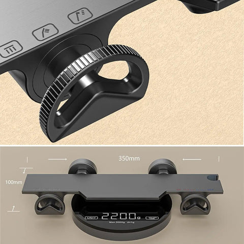 CUTPOIY Shower System Wall Mounted, Shower Set Split Type Shower Mixer with Handheld Shower control panel and display.
