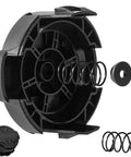 Weed Trimmer Head Cap Cover Replacement With Spring And Cap Parts For Cordless String Trimmer Easy Install Compatible With DCST922P1 DCST922B DCST972X1 Black