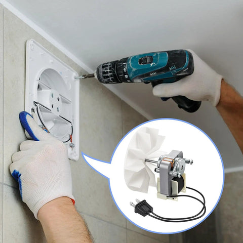 Installation of Bathroom Vent Fan Motor Replacement Kit 50CFM 120V For Nutone Broan Compatible Quiet Continuous Duty Electric Motor