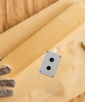 Aluminum Control Switch Box With Two Holes, Outdoor Switch Console Case, Emergency Stop Push Button Station, Built Tough For Industrial Electrical Panels on wood