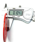 Digital caliper measuring thickness of Table Inserts Set Of Three For 14 Inch Band Saws Or Scroll Saws, 2.5 Inch Diameter
