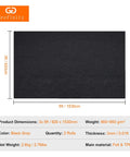 Oil Spill Mat For Driveway And Garage Floor 36x60 Heavy Duty Protector With Anti Leak Backing Grippy Non Slip Surface