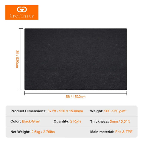 Oil Spill Mat For Driveway And Garage Floor 36x60 Heavy Duty Protector With Anti Leak Backing Grippy Non Slip Surface