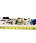 Genuine OEM Main Control Board 5304504655 Gray Replacement Part shown with measurement tape for DIY appliance repair.