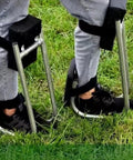 Garden Knee Seat And Kneeler For Easy Yard Work Back Saver Strap On Kneeling Stool Supports Up To 330 Pounds Sturdy Steel Frame With Cushioned Pad For Pain Free Weeding And Gardening