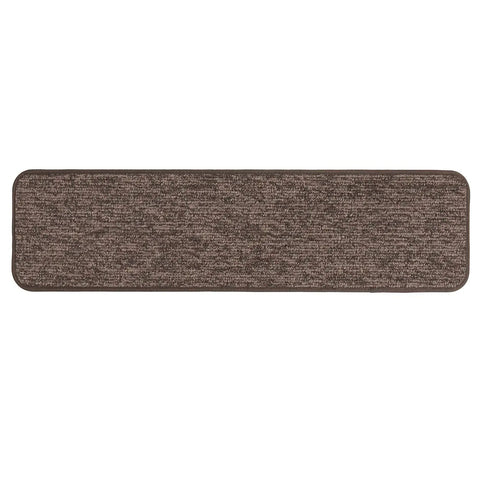 Skid Resistant Carpet Stair Treads Set Of 15 Pebble Gray 8 Inches By 23.5 Inches With Non Slip Rubber Backing For Stairs Easy Install Great For Family