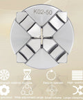 K02 50mm Mini Lathe Chuck 4 Jaw Self Centering M14 Thread Mount for CNC Router Engraver Milling Machine Pro Grade Clamping