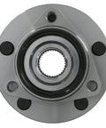 Front view of Wheel Bearing And Hub Assembly For Dodge Ram 1500 1994 Through 1999, showcasing bolt-on design and weather-sealed finish.