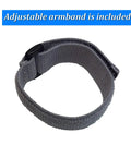 Bedwetting Alarm With Volume Control And Six Sound Options Plus Gentle Vibration Secure Sensor Clip For Accurate Early Warnings And Helps Your Kid Stay Dry All Night Long For No Mess Mornings, adjustable gray armband