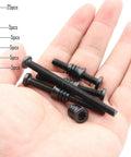 Heavy Duty Threaded Insert Nuts And Barrel Bolt Assortment Kit For Wooden Furniture and Crib Assembly with solid carbon steel bolts in hand.