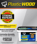 Plastic Wood All Purpose Latex Filler Natural 32 Oz Looks Like Real Wood for Interior and Exterior Use product packaging