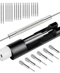 Watch Link Removal Tool Kit For Quick Bracelet Sizing And Repairs, Pro DIY Friendly With Doubled End Pin Punches, 6 Extra Pins, 20 Spring Bars, A Fully Loaded Watch Band Repair Set For Easy At Home Adjustments