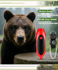 125 dB Bear Horn With Compass And Thermometer For Hiking And Camping Loud Air Horn For Self Defense Scare Bears Up To Half A Mile