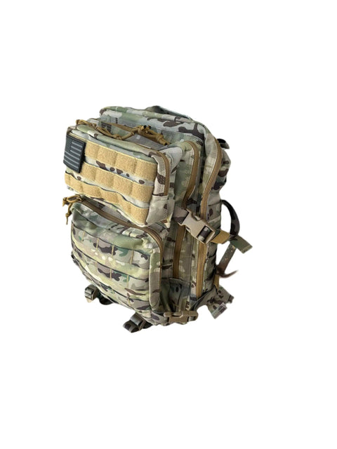Liberty 40L Tactical Backpack With Full MOLLE System For 3 Day Survival Hiking Camping And Travel Gear All Terrain Camo Durable 900D 1000D Construction For Bug Out Readiness
