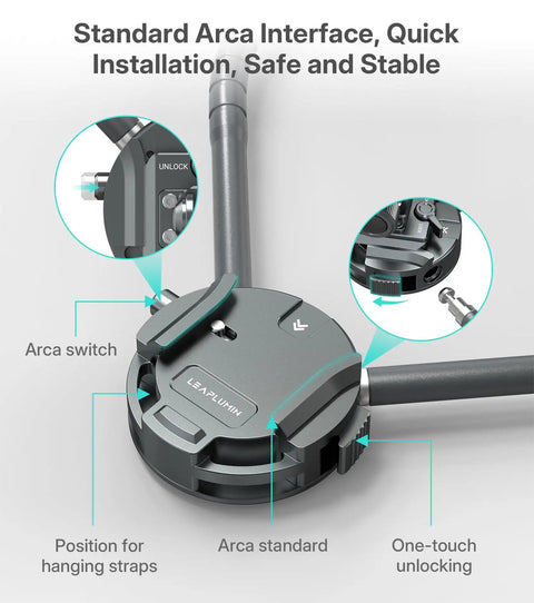 Close-up of neck mount for action cameras with chest mount, POV stabilizer, showcasing quick release system and ergonomic design.