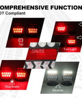 NeaLia wireless trailer LED tail lights; two-unit magnetic set, 110° rotatable, IP67 waterproof.