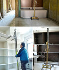 Heavy Duty Portable Cabinet Lift With Manual Winch Trolley For Kitchen Units And Wall Panels in use lifting cabinets.