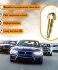 Universal Engine Cooling Fan Temperature Sensor Switch One Eighth NPT Thread 180 Fahrenheit On 165 Fahrenheit Off For Cars And Trucks Keeps Your Ride Cool And Radiator Safe brass 1/8 NPT sensor switch