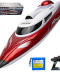 Fast 19 Inch RC Boat With 35 Plus KPH Top Speed Remote Control Water Toy For Kids And Adults, boat with battery and remote