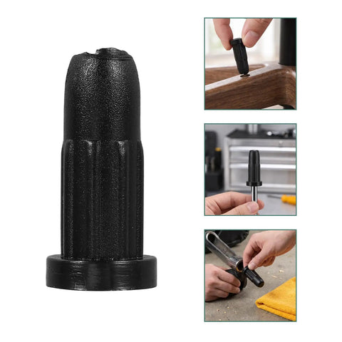 Fifty Pack Black Nylon Caster Stem Socket Sleeve With Secure Grip Neck For Office Chair Leg Swap Bushing And Furniture Foot Cap That Snaps On Quick And Keeps Floors Scratch Free While Rolling Slick Across Any Room