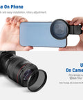 52mm ND CPL Starburst Filter Set With Phone Lens Clamp For iPhone And Canon Nikon Sony Cameras Includes Four Graduated Color Filters