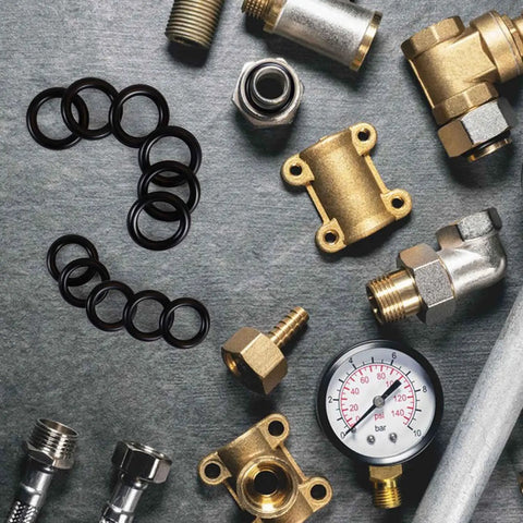 40 Pack Power Pressure Washer O Rings Set for One Quarter and Three Eighths Quick Couplers Rubber High Temp Easy Install Black Pro Grade Heavy Duty Seal Kit for Tough Leak Free Washes on pressure washer fittings