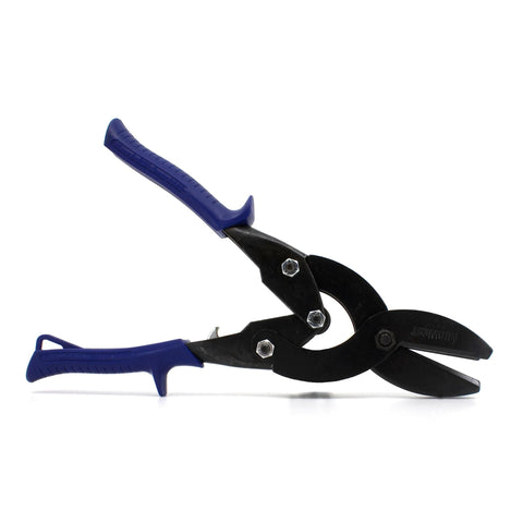 Heavy duty duct crimp tool with compound leverage and non-slip grips for HVAC projects, providing factory-like precision up to 1-5/8 inch crimping.