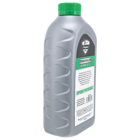 Hydraulic Oil Quart Bottle For Lazer Z And Vantage Mowers Pro Grade, Compatible With Lazer Z AS E S X Z Series And Vantage ARX SAR Models, 1 Quart Replacement Part 109-9828 Genuine OEM Style Lubricant, gray bottle with green cap