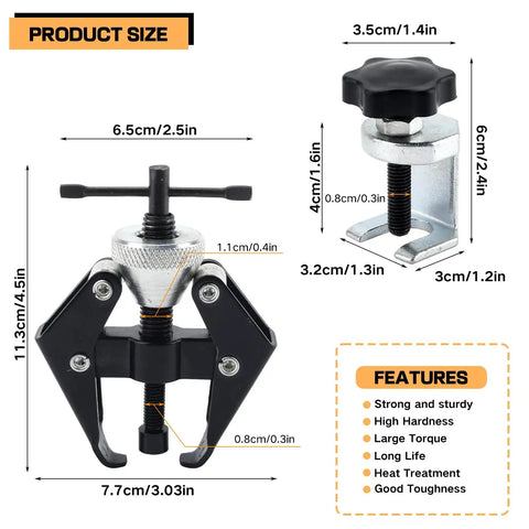 Heavy Duty Wiper Arm Removal Tool Kit For Cars Trucks SUVs And RVs Universal Carbon Steel Arm Bearing Remover Puller