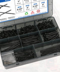 Ultimate Deck Screw Kit For Woodworking, 240Pcs Size 8 Black Wood Screws in 5 Lengths with Torx Flat Head in a plastic case
