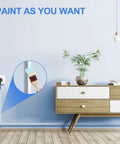 One Cord Cable Concealer Kit For 113 Inch Wall Hider Easy Setup Cable Covers For Two Small Wires White Cable Raceway installed on wall