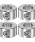 4 Pack Shaft Collars 304 Stainless Steel Bore Seven Sixteenth Inch Outer Diameter Seven Eighths Inch Width Seven Sixteenth Inch Set Screw