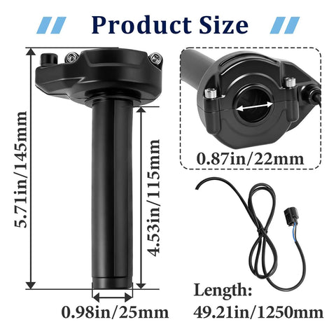 Twist Grip Throttle Handle With Rolling Bearing Cable Upgrade For Sur Ron Light Bee X S And Segway X160 X260 E Ride Pro 2.0 3.0 Dirt Bike Ebike Replacement Kit