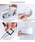 Installation steps for Modern LED Wall Sconce Set Of 2 Hardwired Indoor Wall Lights 3000K Up And Down Wall Mount Lamps
