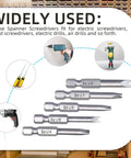 Straight Up Killer S2 Steel Spanner Screwdriver Bit Set 10 Piece Includes U4 U5 U6 U7 U8 Sizes With Hard As Nails Quarter Inch Hex Shank Built Heavy Duty with various bits