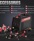 Six In One MIG Welder With Dual Pulse Tech And LCD Screen 120V To 240V Versatile Welding Machine and accessories included