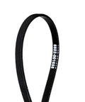Close up of black Dryer Drum Belt Replacement 92 Inch 5 Sixteenth Inch Wide For Samsung Dryers, showing part number 6602-001655.